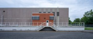 Straight on View of Side Entry and Stairs of Britannia Lemieux