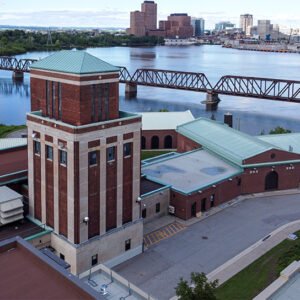 Exterior View of Britannia Lemieux Waterfront Facility and Bridge