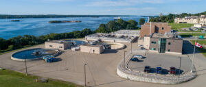 Wide View of Brockville Buildings and Parking