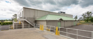 Exterior View of Iroquois Wastewater Treatment Plant Entrances