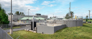 Wide Exterior View of Iroquois Wastewater Treatment Plant Process
