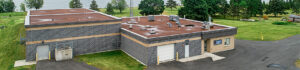 Wide Angled View of Morrisburg Wastewater Treatment Plant Front Entrance