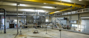 Interior view of North Bay Grit Removal Facility Process
