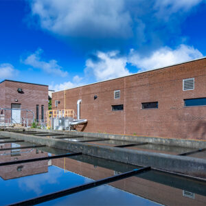 Wide view of North Bay Grit Removal Facility Exterior Treatment Process