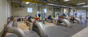 Interior View of O’Connor Drive Water Reservoir and Pumping Station Pumping Process Details