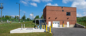 Wide Front View of Exterior of Kingston Ravensview Septage Receiving Station