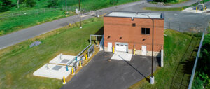 Wide View from Above of Exterior of Kingston Ravensview Septage Receiving Station